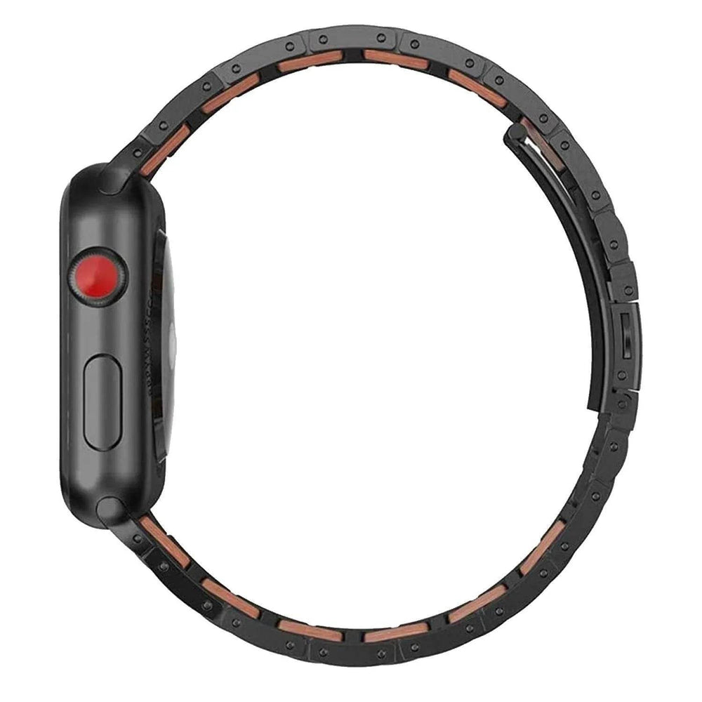 Creative Stainless Steel Sandalwood Watch Strap - EX-STOCK Canada