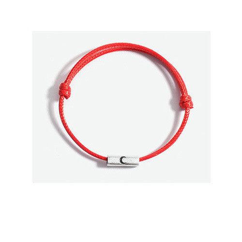 Bracelet Couple Soleil et Lune en Argent Sterling Pour Hommes et Femmes Tissé - EX-STOCK Canada
