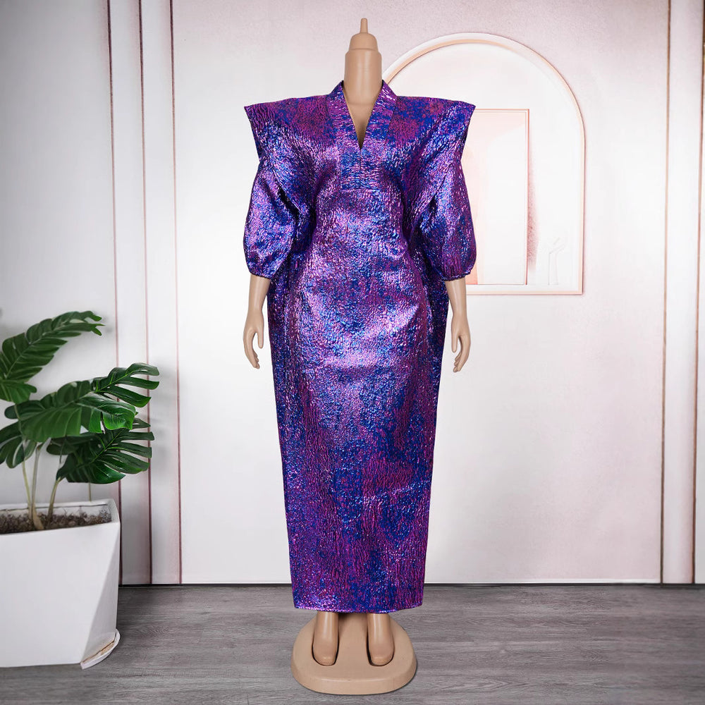 Robe longue ample en tissu figuré musulman pour femmes - Vêtements grande taille EX-STOCK Canada