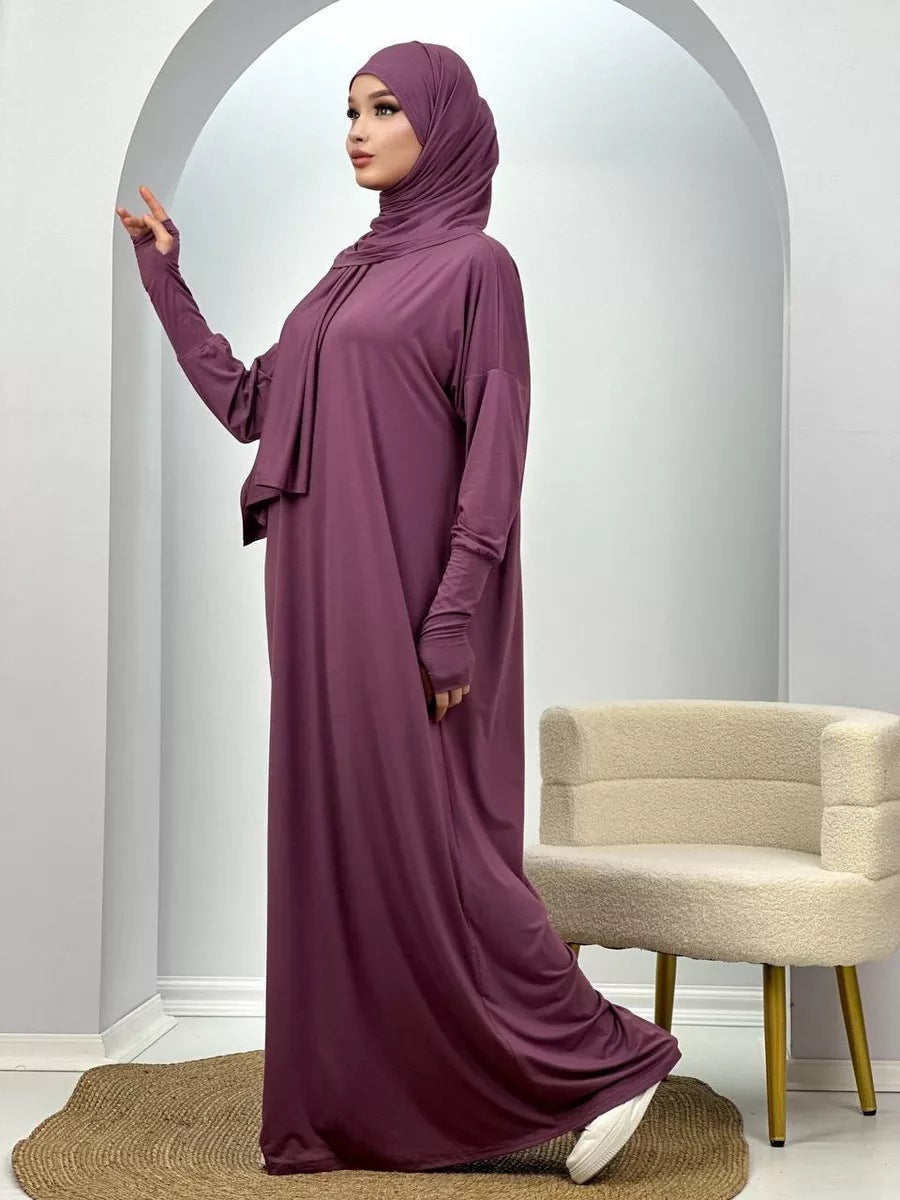 Women's Muslim Robe Polyester Fiber EX-STOCK Canada