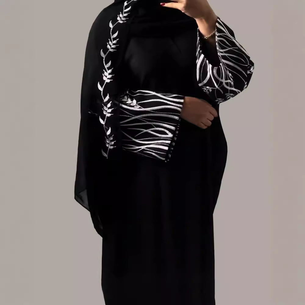 Bordado Árabe Ropa Exterior Abaya Túnica - EX-STOCK Canada