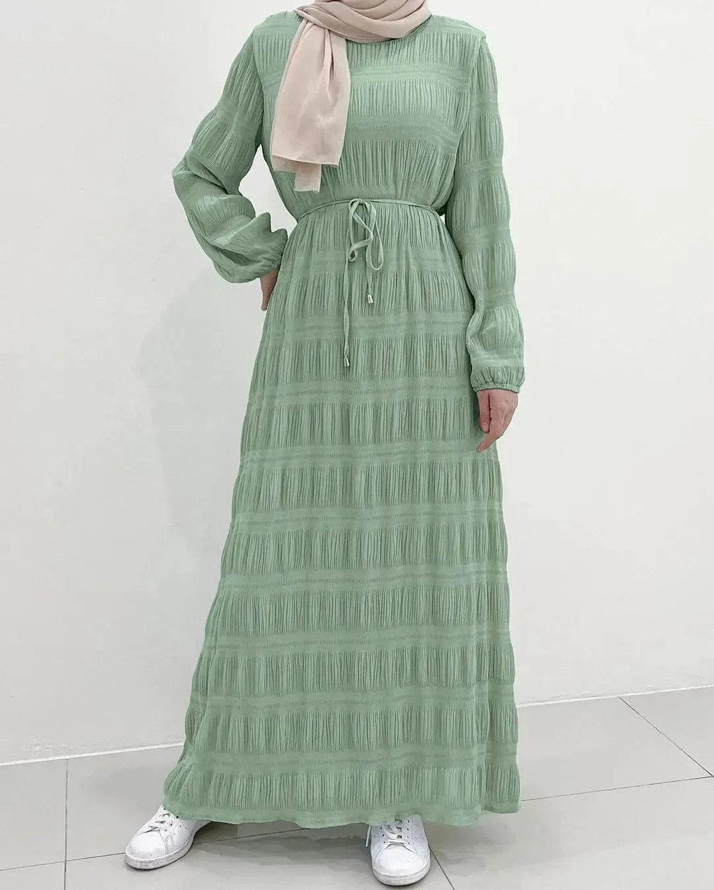 Women's Middle East Fashion Sweet Chiffon Dress Dubai Abaya dress Casual Abaya dress - EX-STOCK Canada