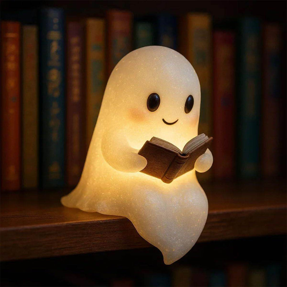 Cute LED Ghost Night Light Children's Nightlight Gift Bedside Sleep Lamp Halloween Decorations Lovely Ghost Lamp Warm Light - EX-STOCK Canada