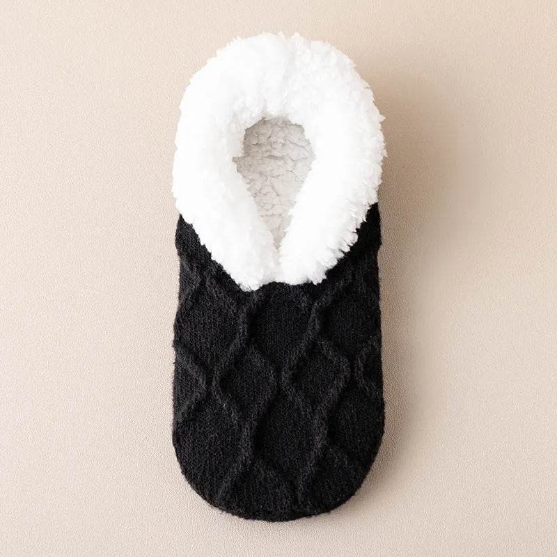 Winter Warm Short Cotton Slipper Socks Unisex Thicken Thermal Plush Home Floor Sock Soft Non-slip Grip Fuzzy Floor Fluffy Socks - EX-STOCK Canada