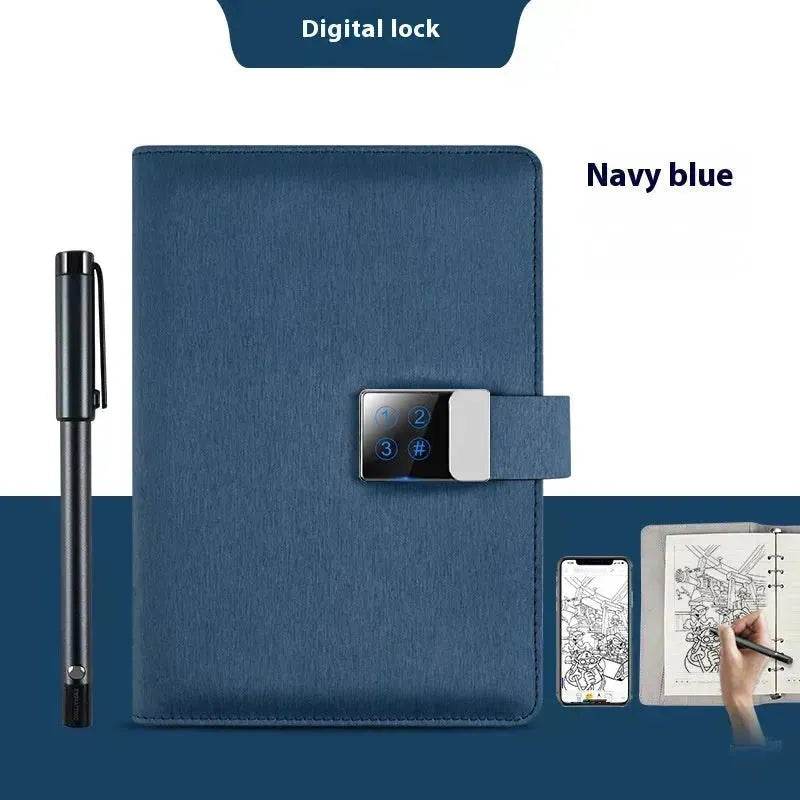 Handwriting Paper Screen Synchronization Smart Fingerprint Lock A5 Notebook - EX-STOCK Canada