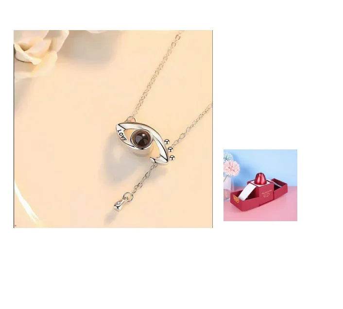 Hot Valentine's Day Gifts Metal Rose Jewelry Gift Box Necklace For Wedding Girlfriend Necklace Gifts - EX-STOCK Canada