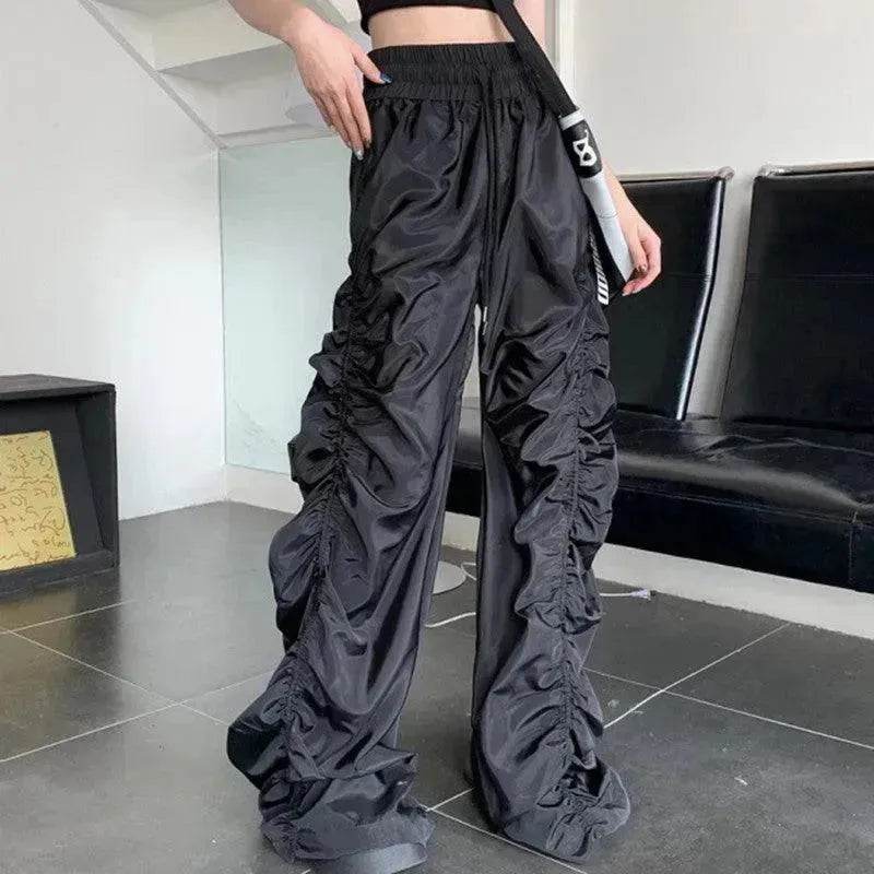 Dark Loose Mop High-waisted Trousers Women - EX-STOCK Canada