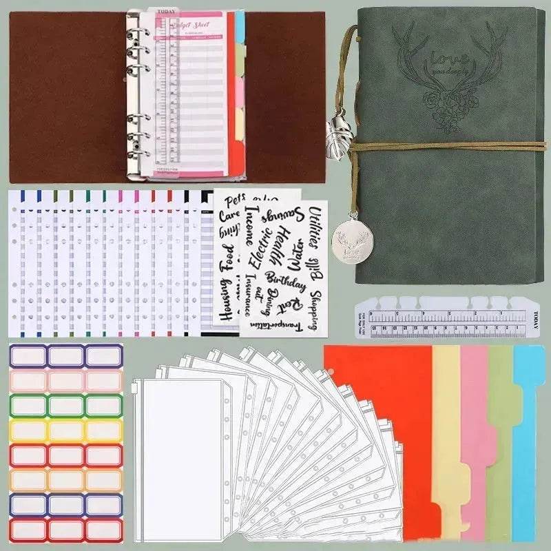 Notebook A6 Leather Loose-leaf Tally Book Note Pad Memo Note Book - EX-STOCK Canada