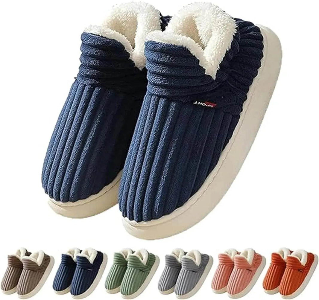 Men Winter New Women Cotton Slippers Outdoor Fashion Couple Slippers Warm Indoor Bedroom Cotton Plush Shoes Fleece Fluffy - EX-STOCK Canada