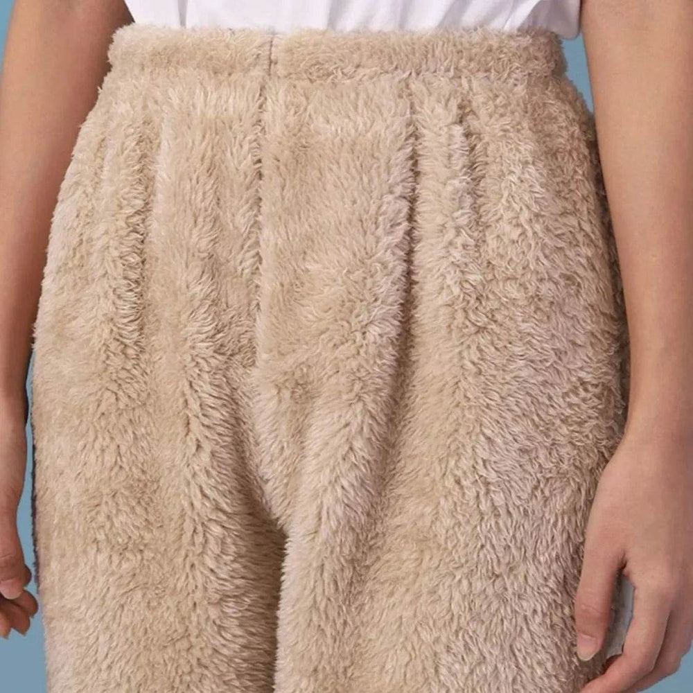 Women Coral Fleece Socks Leggings Winter Warm Sleepwear Ankles Knees Guard Women Home Pants Thick Pajamas Pant - EX-STOCK Canada