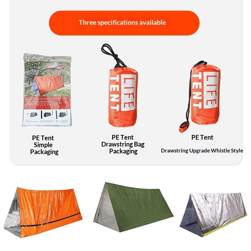 Portable Emergency Survival Tent – 240 × 150 cm, 3 Colours