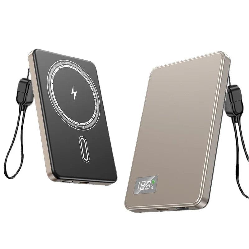 Ultra-thin Fast Charging Magnetic Power Bank With Built-in Cable EX-STOCK Canada