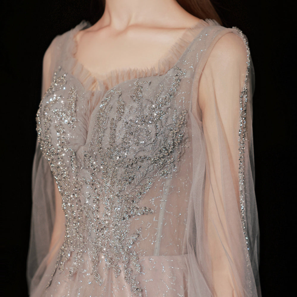 Women's Long-sleeved Host Dinner Annual Meeting Dress EX-STOCK Canada