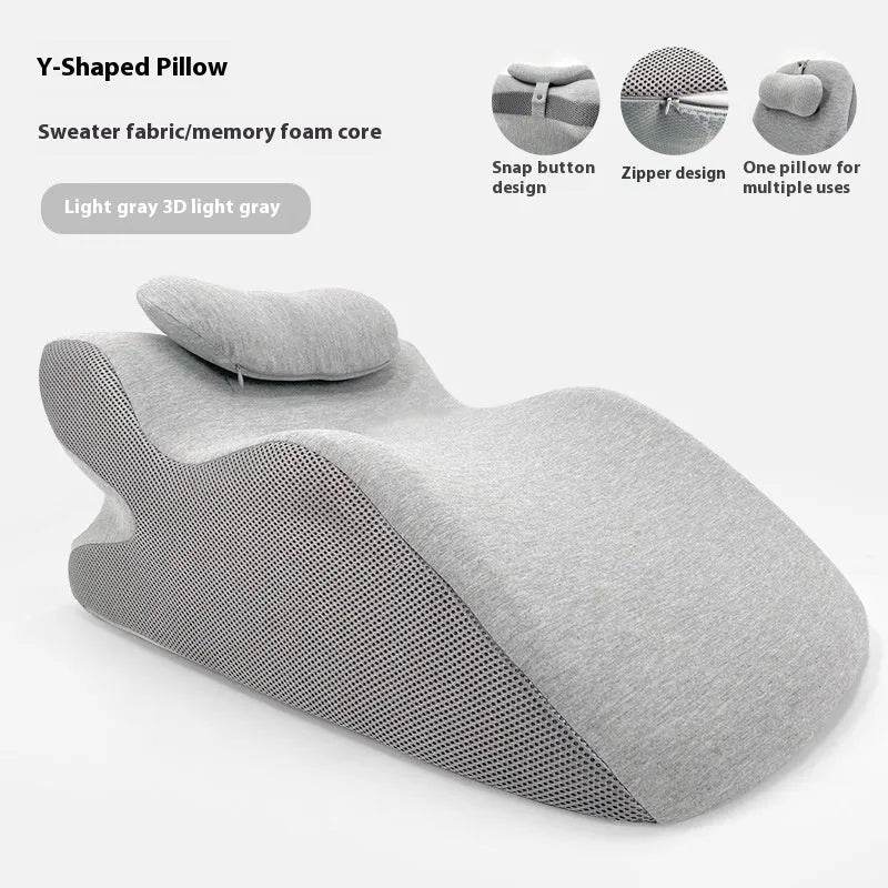 Sleeping Y-shaped Pillow Bed Watch Mobile Phone Memory Foam Pillow Neck Protector - EX-STOCK Canada