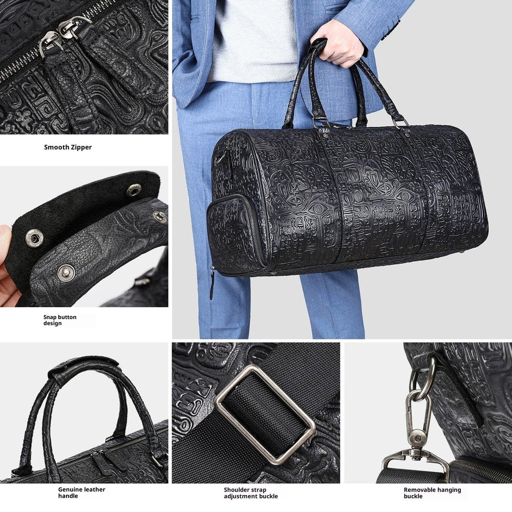 Sac à main à motif en relief rétro pour hommes | EX-STOCK Canada