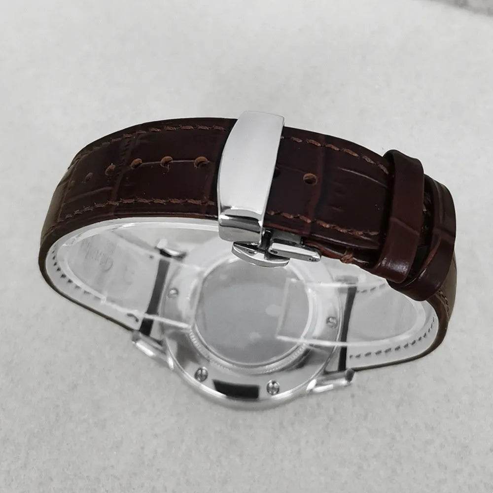 Watch Case 39mm Leather Watch Strap - EX-STOCK Canada