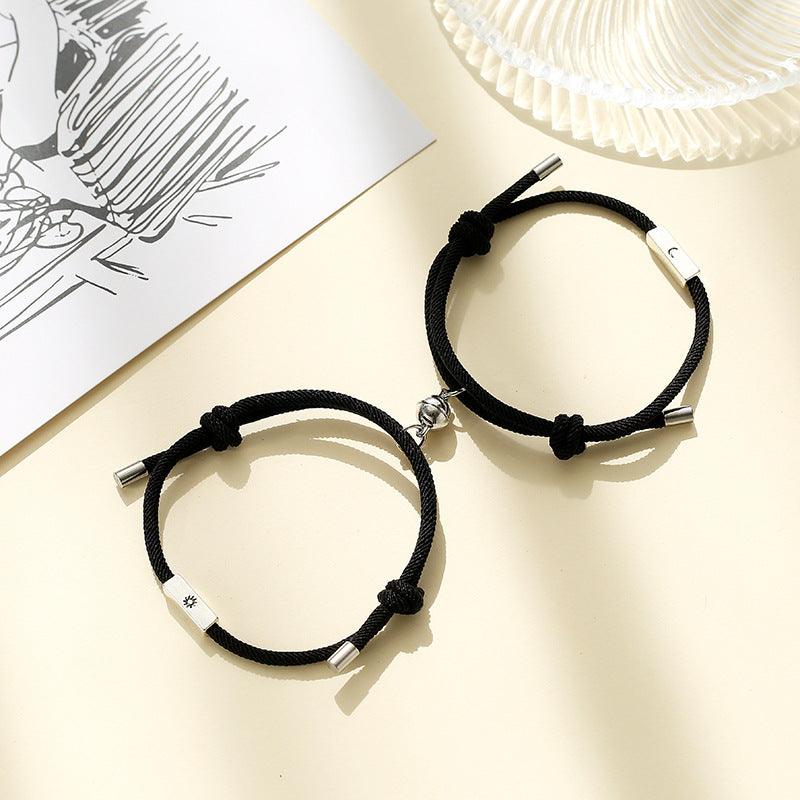 Alloy Sun And Moon Couple Bracelets A Pair - EX-STOCK Canada