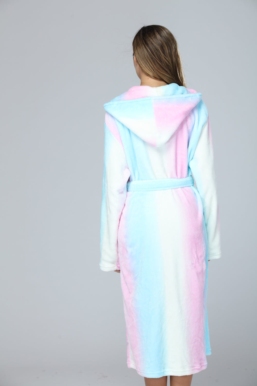 RONGTAI Womens Long Robes Plush Fleece Nightgown Thick Hooded Bathrobe With Pockets Fluffy Sleepwear For Men EX-STOCK Canada