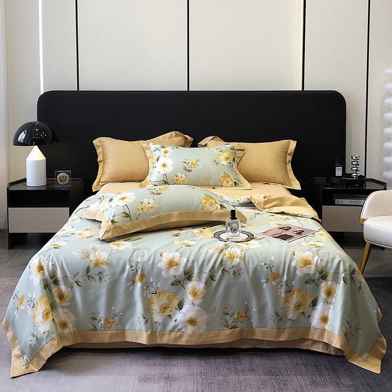 Tencel Summer Duvet Four-piece Washed Silk EX-STOCK Canada