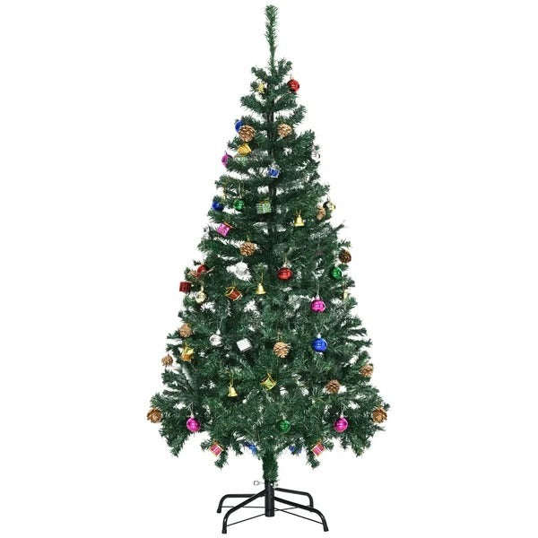 4.9ft Green Christmas Tree Artificial Xmas Holidays Party With Decoration Ornament EX-STOCK Canada