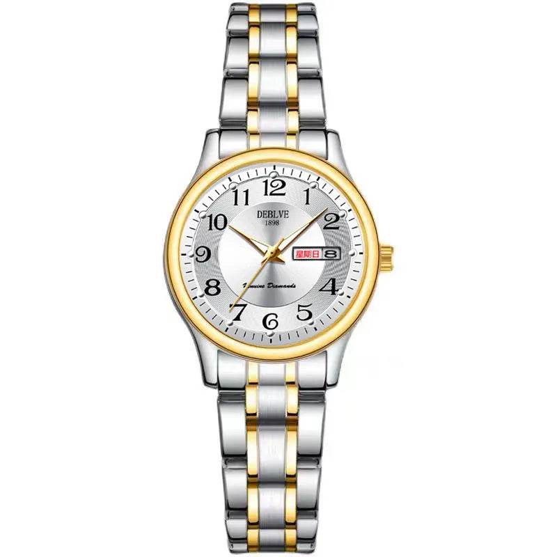 Ultra-thin Steel Strap Double Calendar Luminous Watrproof Watch - EX-STOCK Canada