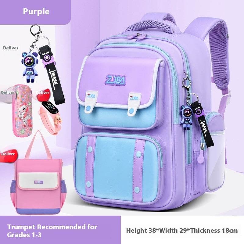 Elementary School Spine Protection Backpack Water resistant School bag - EX-STOCK Canada