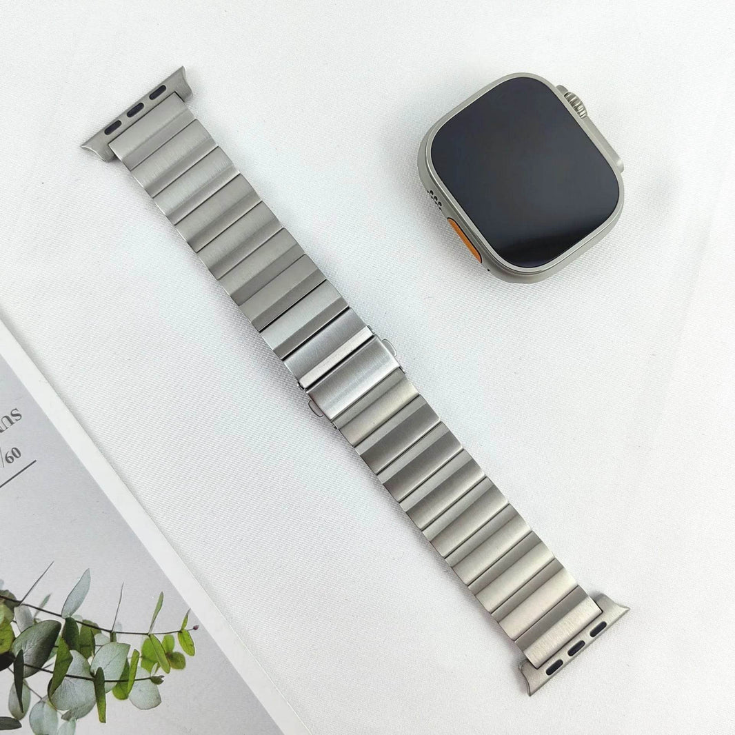 Large Particle Titanium Alloy Watch Strap - EX-STOCK Canada