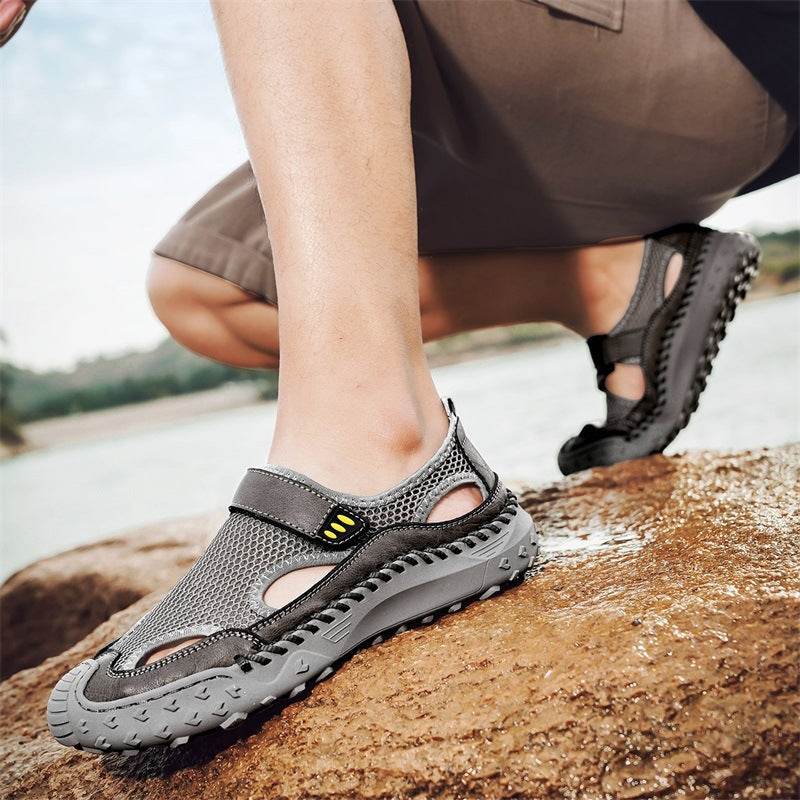 Summer Outdoor Casual Hollow Mesh Surface Breathable Men's Sandals EX-STOCK CANADA