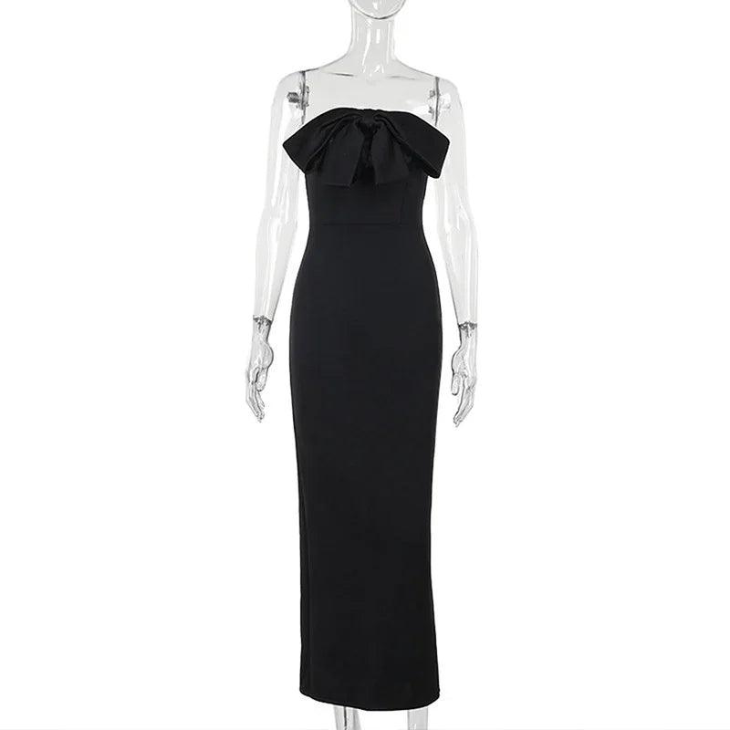 Fashion Bowknot Tube Top Evening Dress Women EX-STOCK Canada