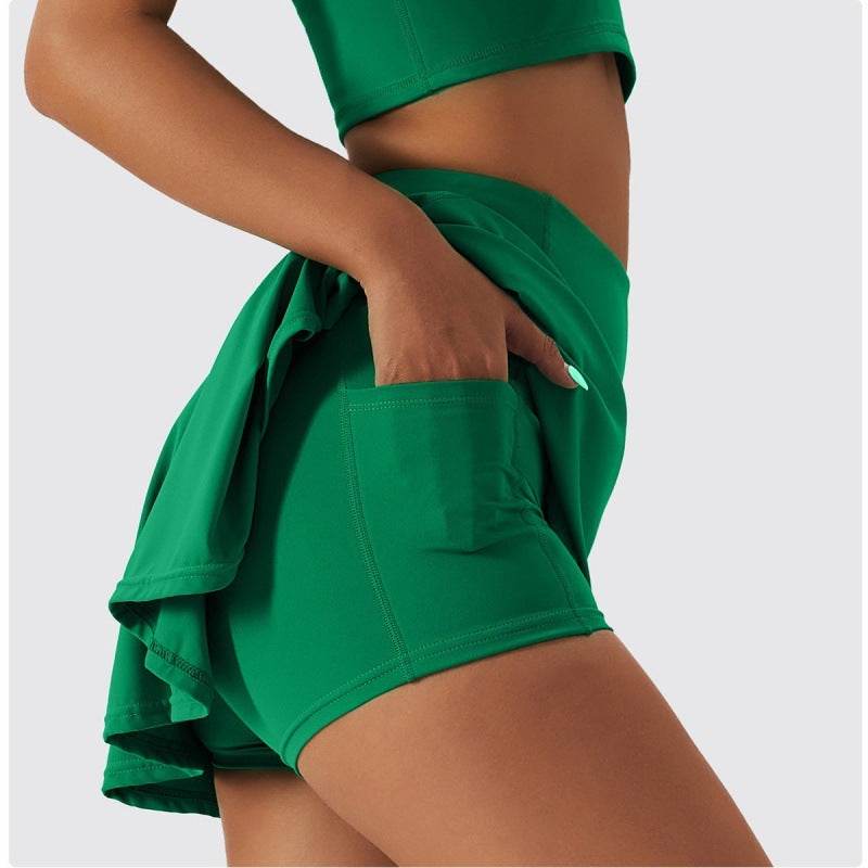 2pcs Tennis Skirt set Sports Skort Workout Exercise Outfit - EX-STOCK Canada