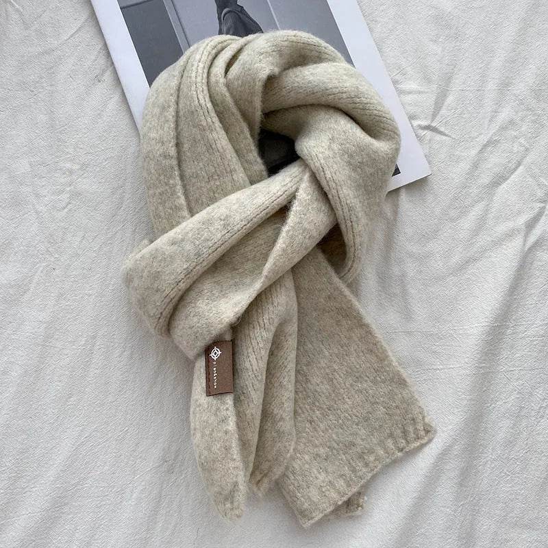 Women's Sweet Version Fleece Solid Scarf Autumn And Winter - EX-STOCK Canada