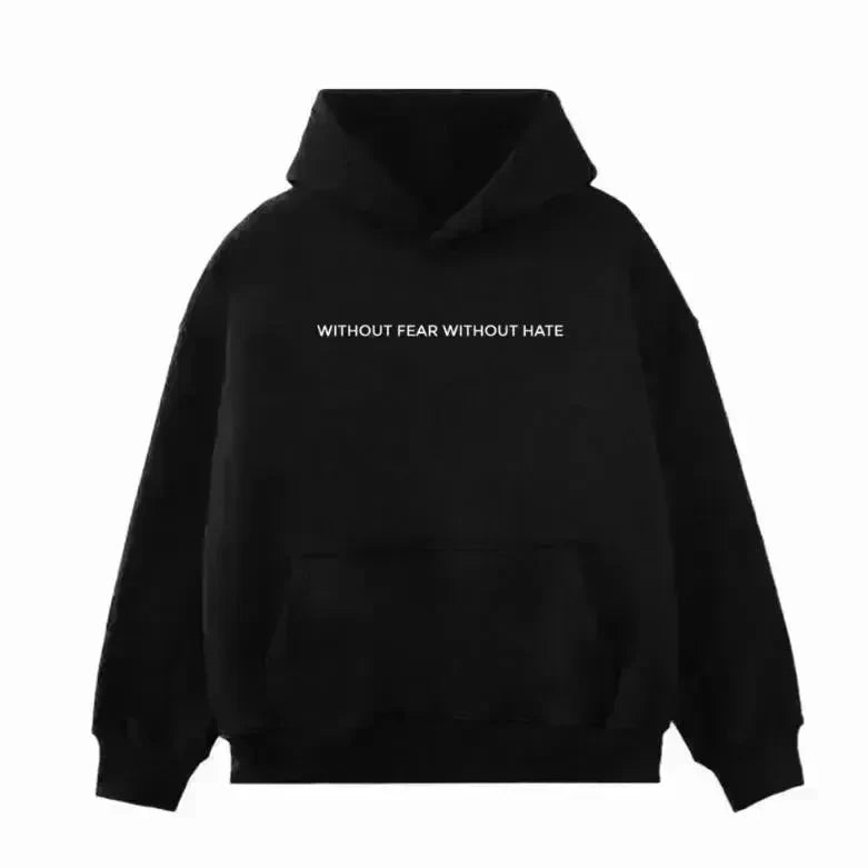 Simple Autumn Black Hoodie Pullover sweatshirt - EX-STOCK CANADA