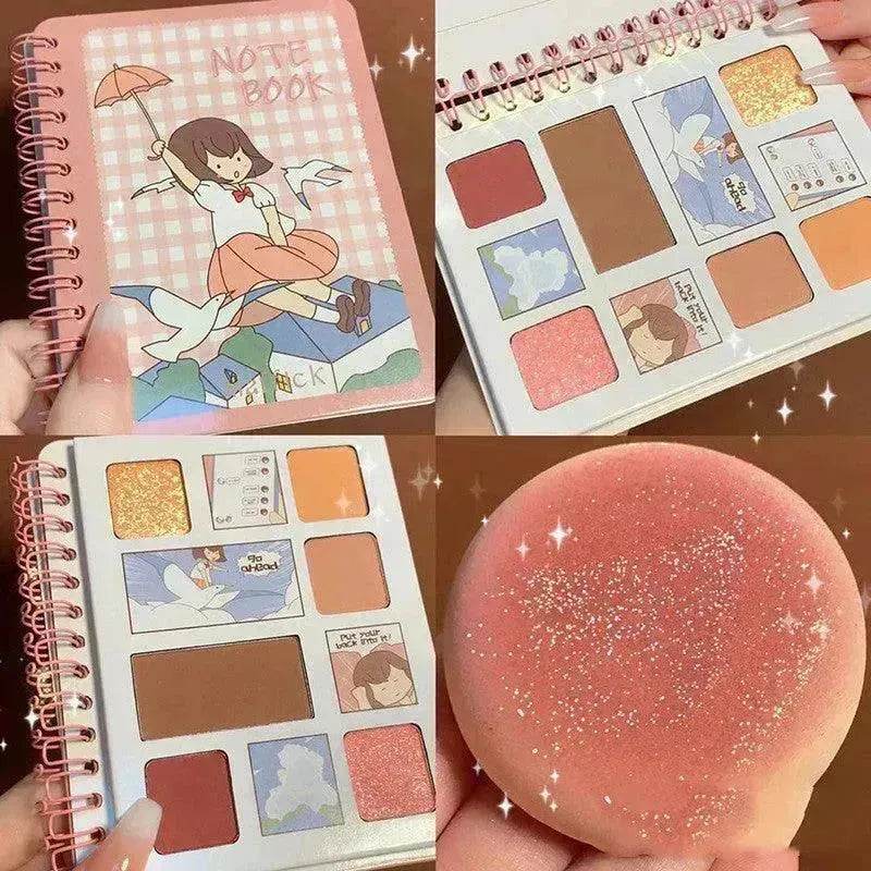 Diary Notebook Best Six color Eyeshadow Palette - EX-STOCK Canada