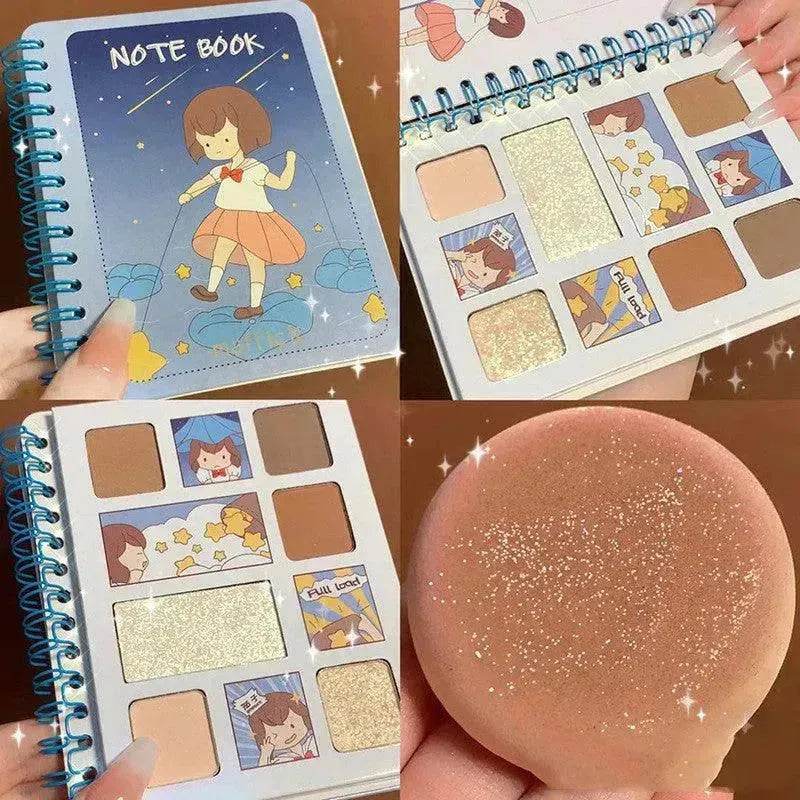 Diary Notebook Best Six color Eyeshadow Palette - EX-STOCK Canada