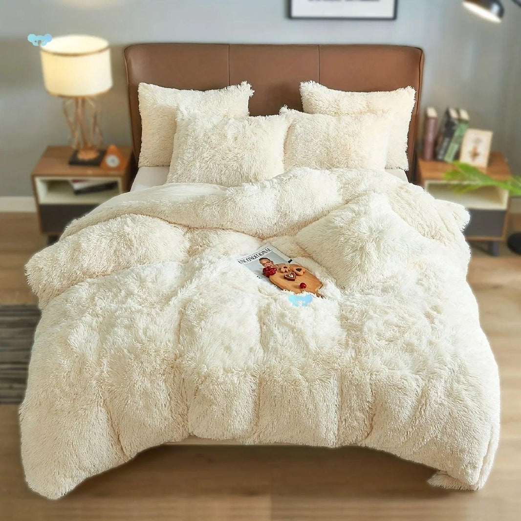 4PCs Plush Duvet Cover Set Luxury Ultra Soft Velvet Duvet EX-STOCK Canada