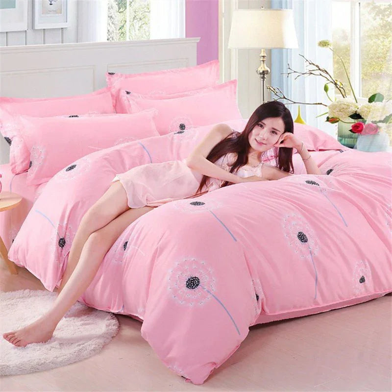 Hautfreundlicher Bettbezug aus gebürstetem Material, einteiliger Doppelbett-SteppbettbezugEX-STOCK Canada