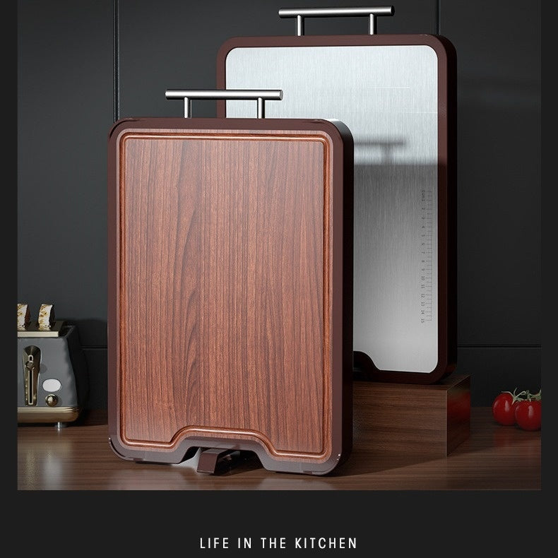 Stainless Steel Ebony Cutting Board Antibacterial And Mildewproof Double-sided Cutting Board EX-STOCK Canada