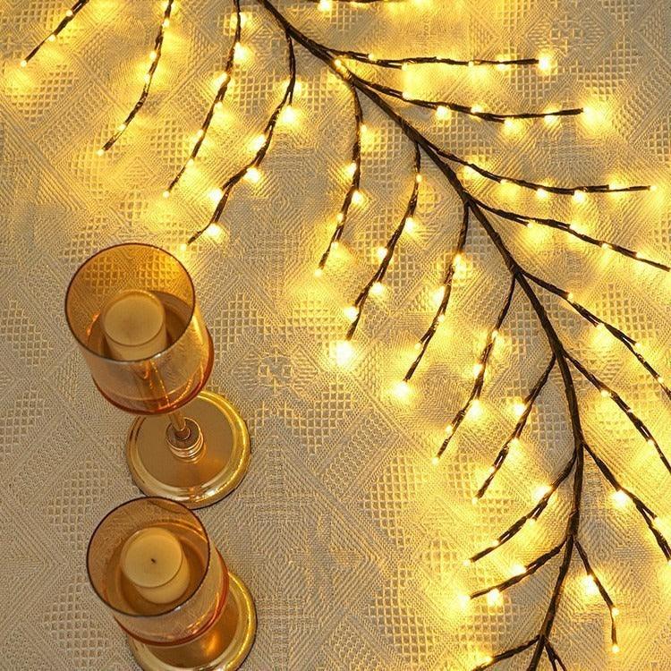LED Christmas Leaves Rattan Lamp Bedroom Indoor Lighting EX-STOCK Canada