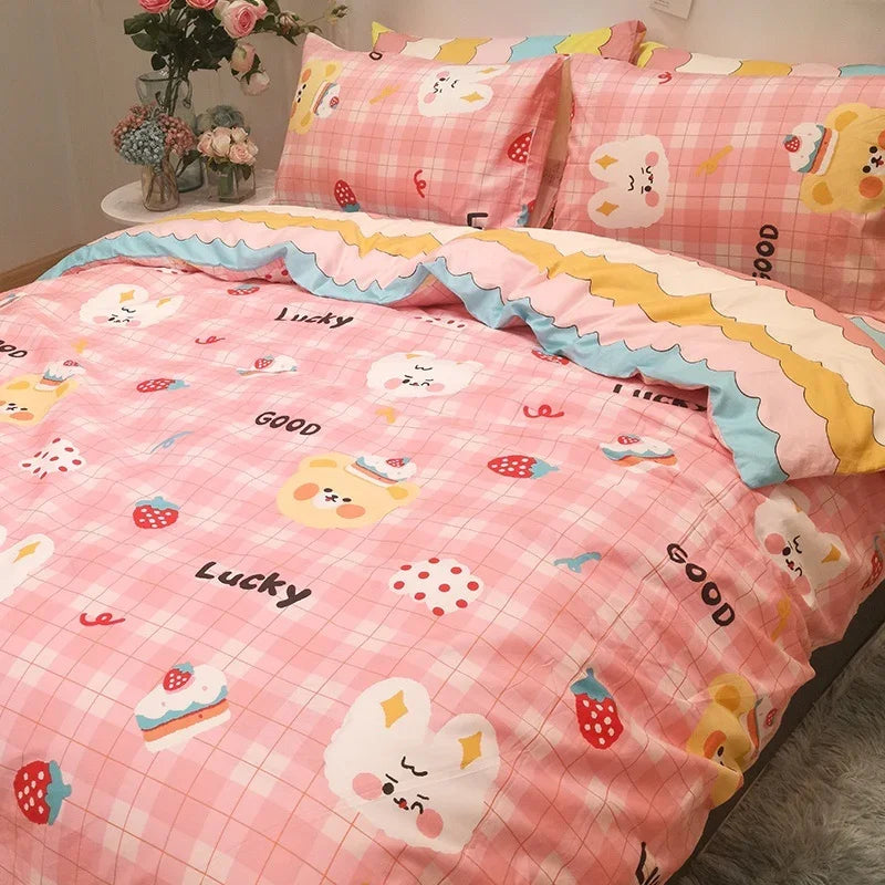 Four Piece Duvet Set Girl's Heart Ins Style EX-STOCK Canada