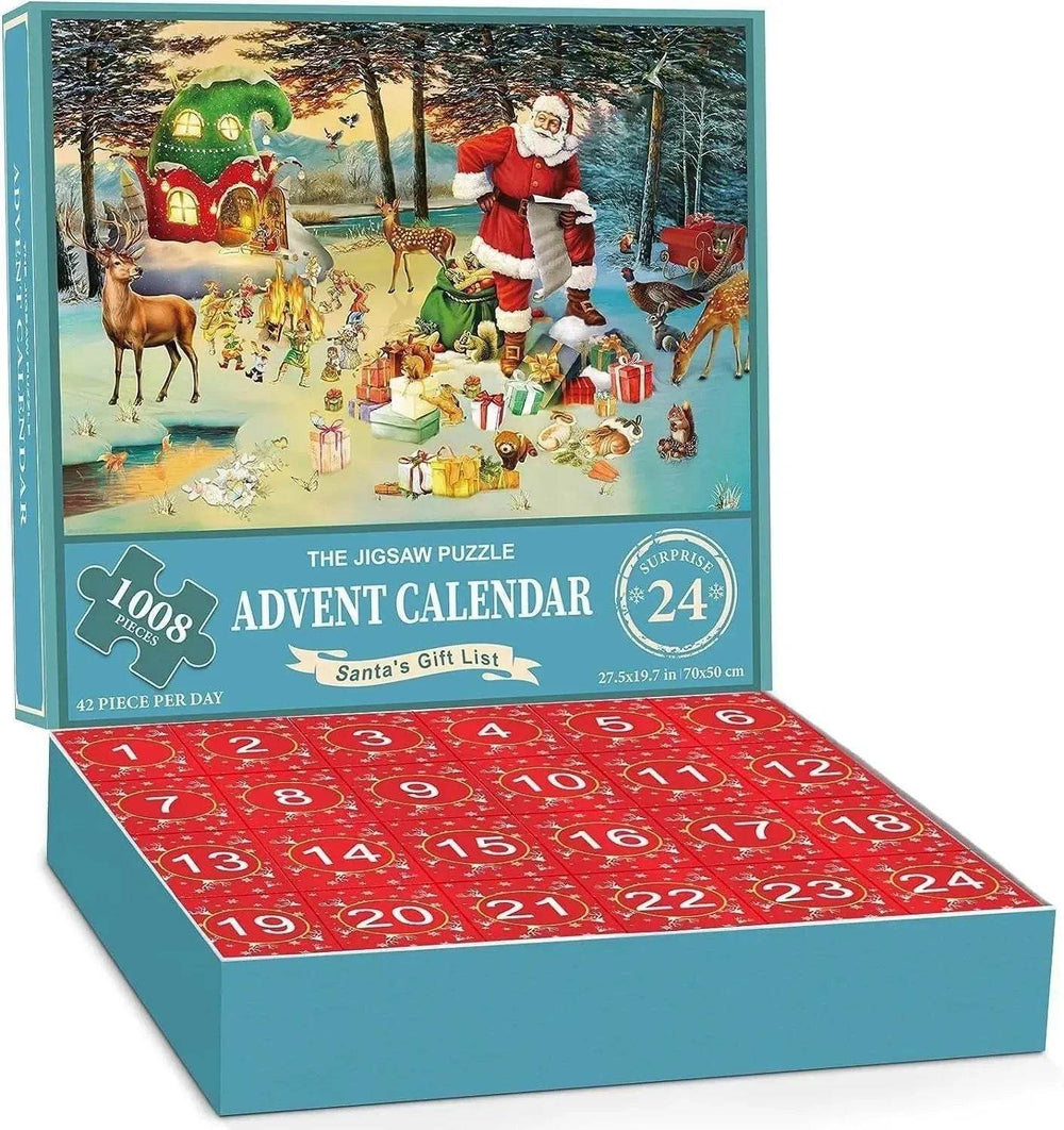 New 24 Boxes Unique Christmas Advent Calendar 2024 Jigsaw Puzzle - EX-STOCK CANADA