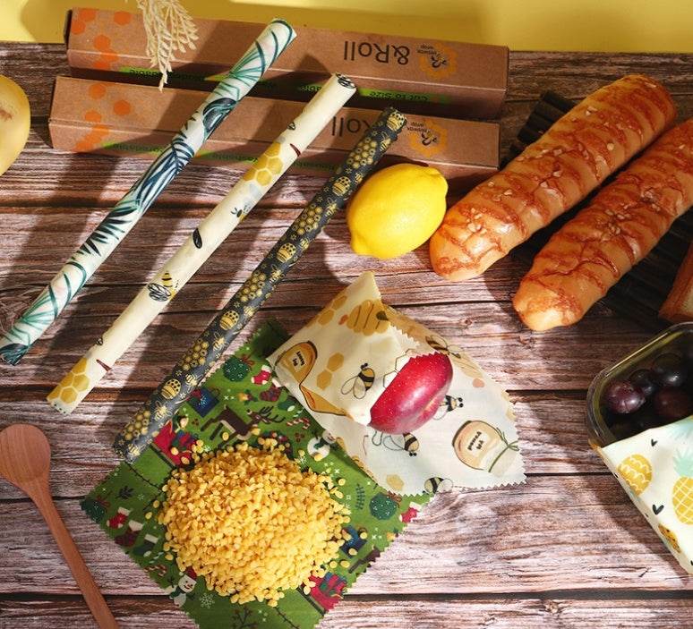 Grade Custom Size Pattern Reusable Eco friendly Food Beewax wrap - EX-STOCK Canada