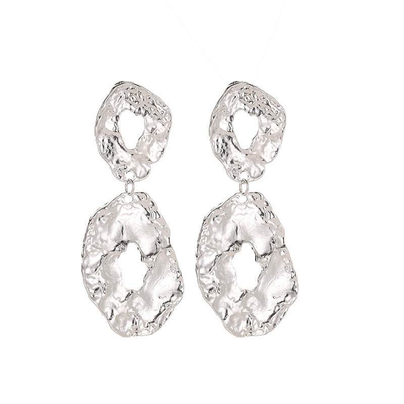 Jewelry Baroque Alloy Geometric Irregular Earrings - EX-STOCK Canada