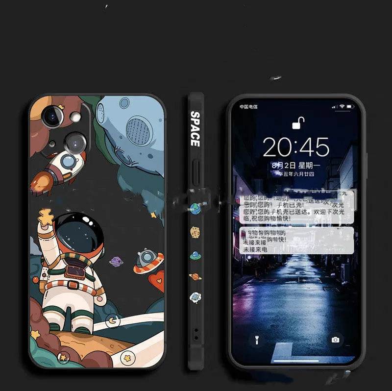 Rocket Astronaut Side Phone Case - EX-STOCK Canada