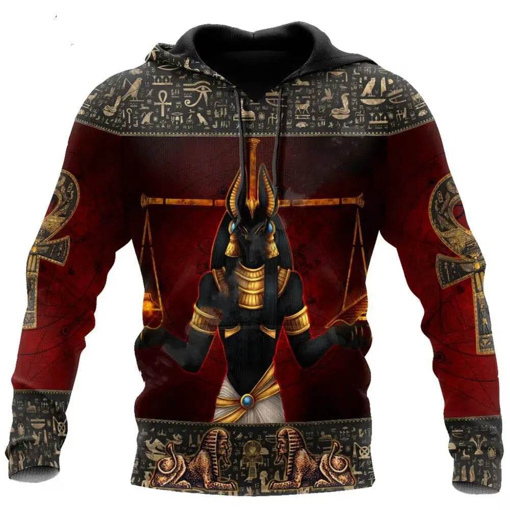 Men's Gothic Printed Street Fashion Classic Hoodie Pullover - EX-STOCK Canada