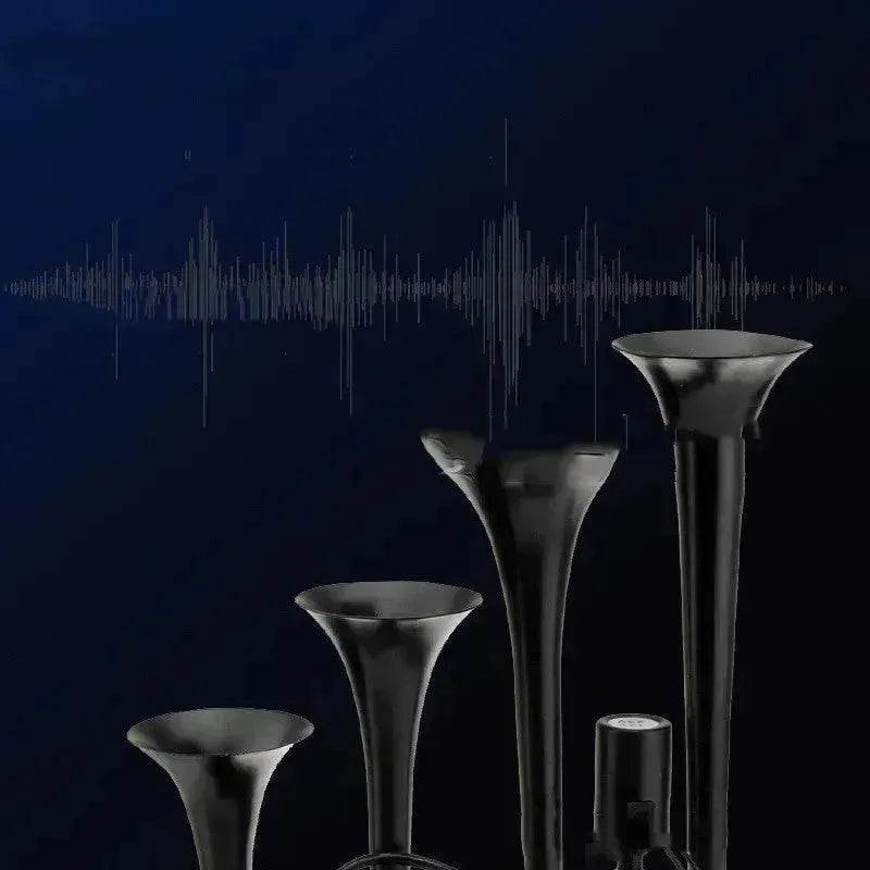 Four-pipe Modified Air-controlled Truck Train Horn Loud Air Pressured Horn - EX-STOCK Canada