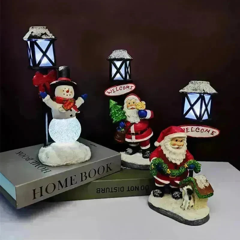 Christmas Gifts Resin Christmas Snowman Night Light Decoration Christmas Gifts Crafts - EX-STOCK CANADA