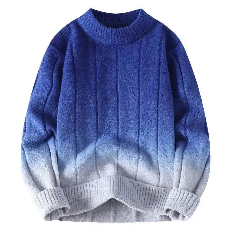 Fall Winter Gradient High-grade woolen Pullover Sweater for Men - EX-STOCK Canada