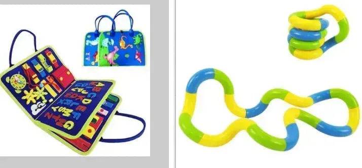 New Busy Book Children's Busy Board Dressing And Buttoning Learning Baby Early Education Preschool Sensory Learning Toy - EX-STOCK Canada