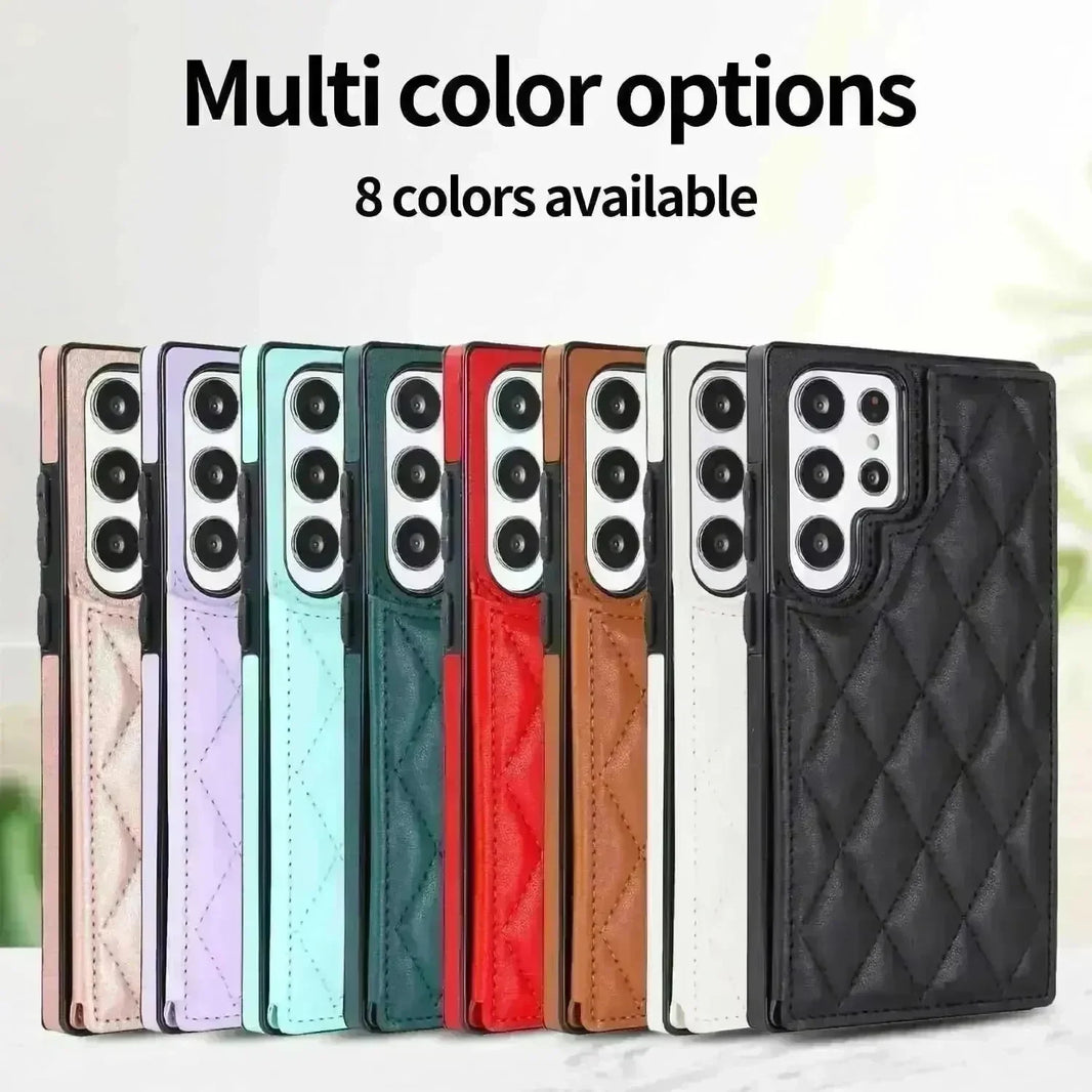 Plaid Double Buckle Phone Case Protective Case - EX-STOCK CANADA