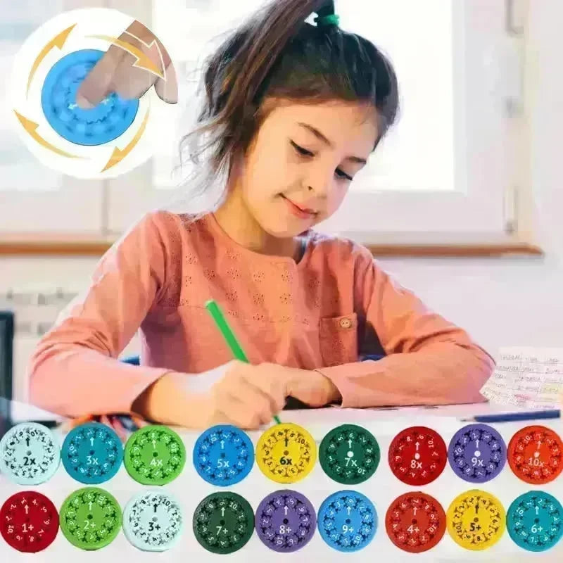 Math Fidget Spinners Fingertip Puzzle Toys Games Math Operations Math Multiplication Games Montessori Activity Educational Learning Toys - EX-STOCK CANADA
